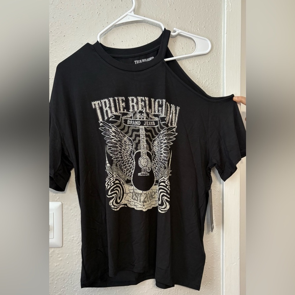True Religion Black Graphic T-Shirt